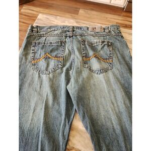 Vintage Y2k PJ Mark Baggy Boot Cut Hip Hop Skater Jeans Embroidered  Mens‎ 44x32
